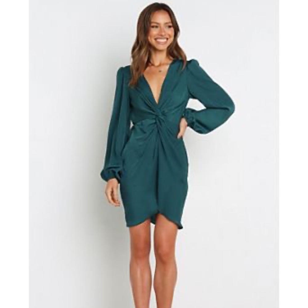 Petal & Pup Teal Mini Dress